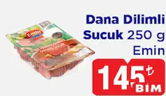 EMİN DANA DİLİMLİ SUCUK 250 G